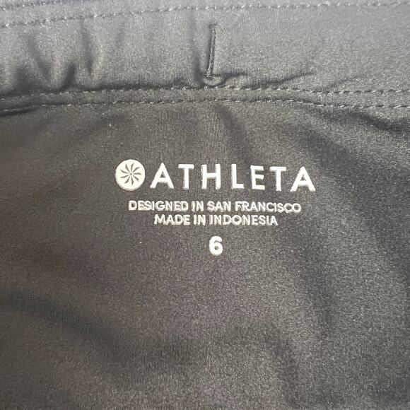 Athleta Ascender‎ Olive Green Track Shorts Size 6 Athletic Casual EUC - Picture 5 of 5